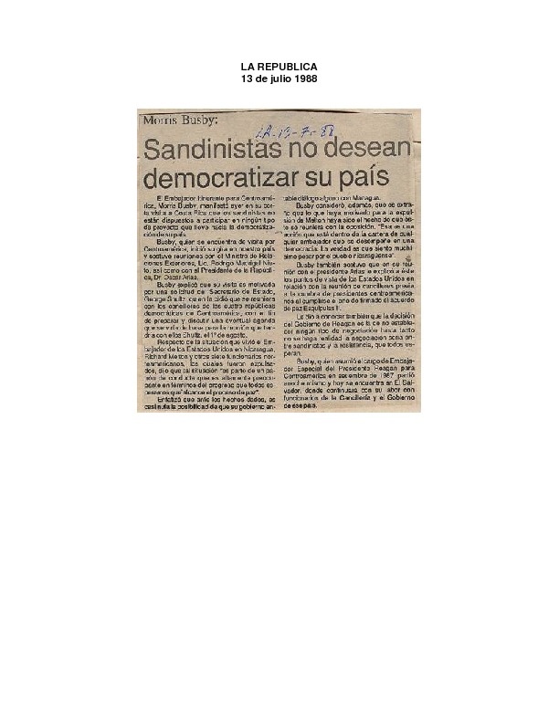La República Sandinistas no desean democratizar su país.pdf