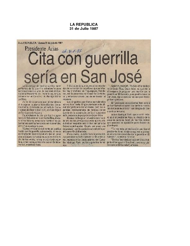 La República Cita con guerrilla sería en San José.pdf