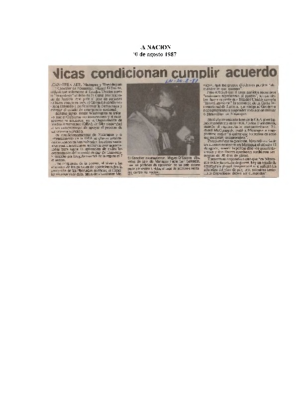 La Nación Nicas condicionan cumplir acuerdo.pdf