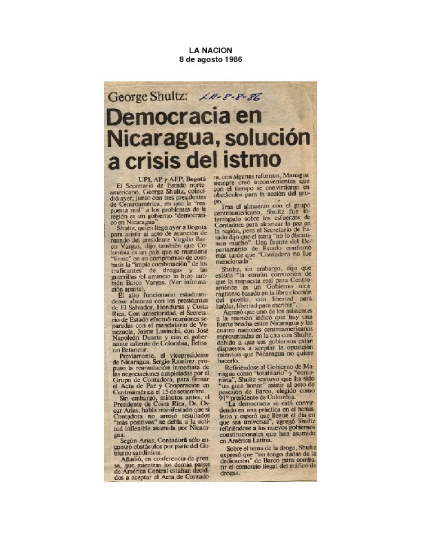 La Nación Democracia en Nicaragua solución a crisis del istmo.pdf