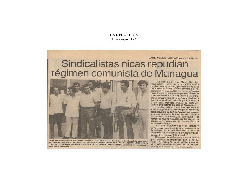 La República Sindicalistas nicas repudian régimen comunista de Nicaragüa.pdf