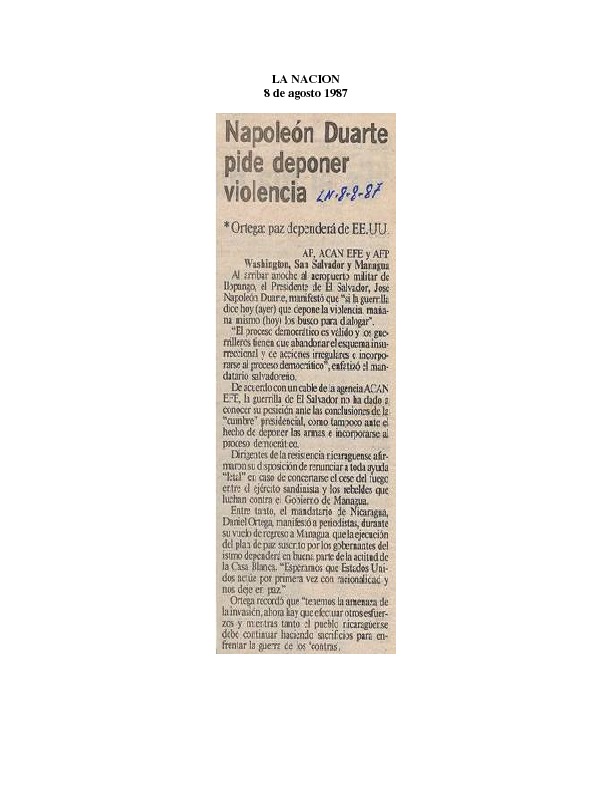La Nación Napoleón Duarte pide deponer violencia.pdf