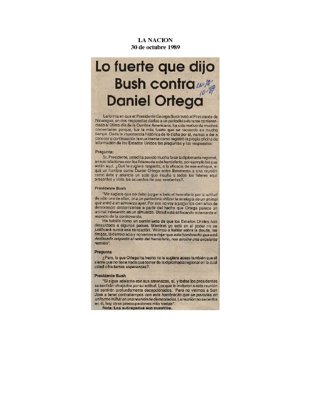 La Nación Lo fuerte que dijo Bush contra Daniel Ortega.pdf
