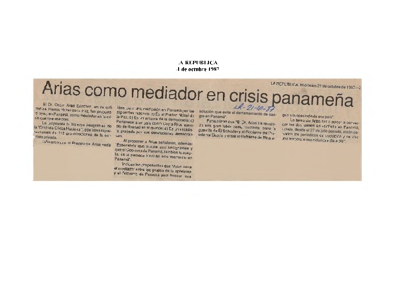 La República Arias como mediador en crisis panameña.pdf