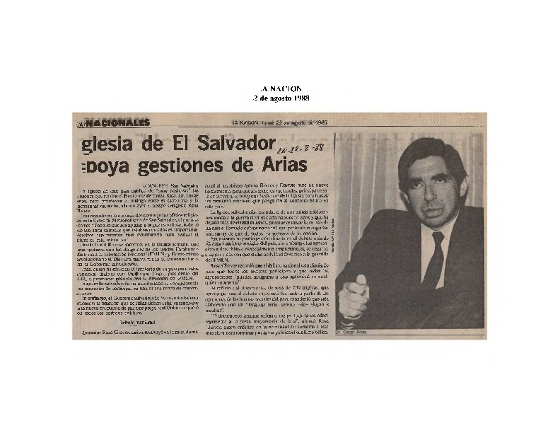 La Nación Iglesia de El Salvador apoya gestiones de Arias.pdf