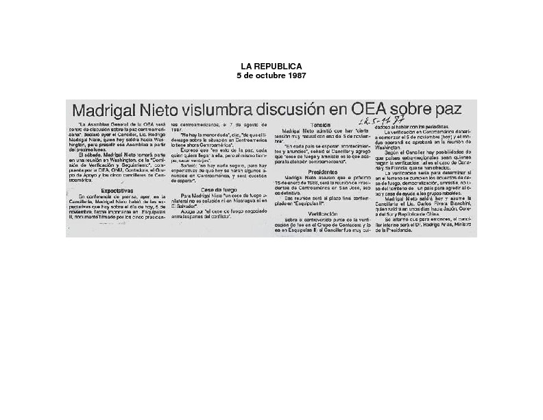 La República MAdrigal Nieto vislumbra discusión en OEA sobre paz..pdf