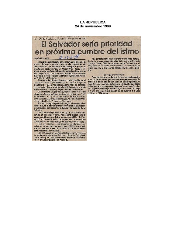 La República El Salvador sería prioridad en próxima cumbre del itsmo.pdf