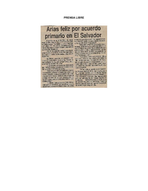La Prensa Libre Arias feliz por acuerdo primario en El Salvador.pdf