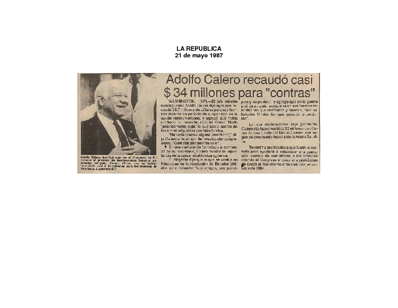 La República Adolfo Calero recudó casi $ 34 millones para contras.pdf