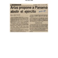 La Nación Arias propone a Panamá abolir el ejercito.pdf