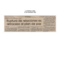La Prensa Libre Ruptura de relaciones es retroceso al Plan de Paz.pdf